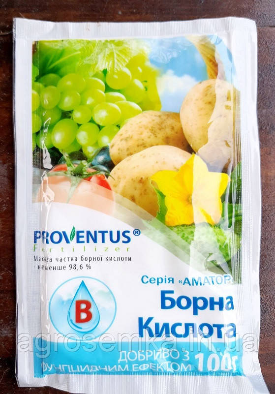 Добриво, стимулятор росту Борна кислота 100 г