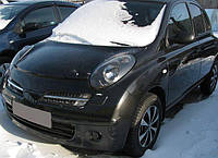 Дефлектор капота VT-52 NISSAN Micra K12 2003 2010 Мухобойка VT-52 на Ниссан Микра К12 2003-2010