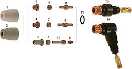 Комплектуючі до пальника PT-31XL ESAB