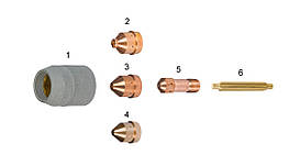 Комплектуючі до пальника PT-32 ESAB