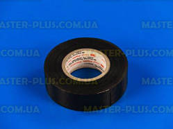 Ізоляційна стрічка чорна 3M ПВХ 19мм 20м вогнестійка та вологостійка для монтажу