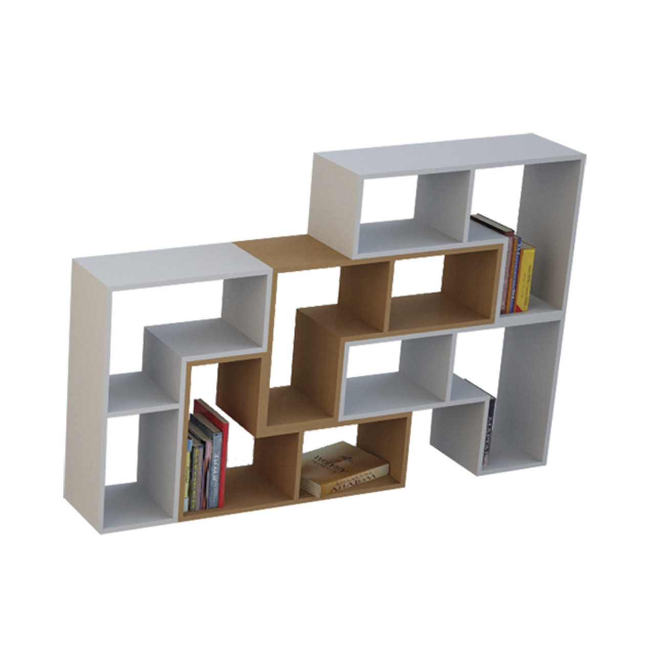 Сучасний книжковий стелаж FLASHNIKA 12-1 (1500мм x 250мм x 1000мм), фото 1