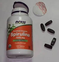 Хлорелла Now Chlorella 1000 mg 120 tab, фото 6