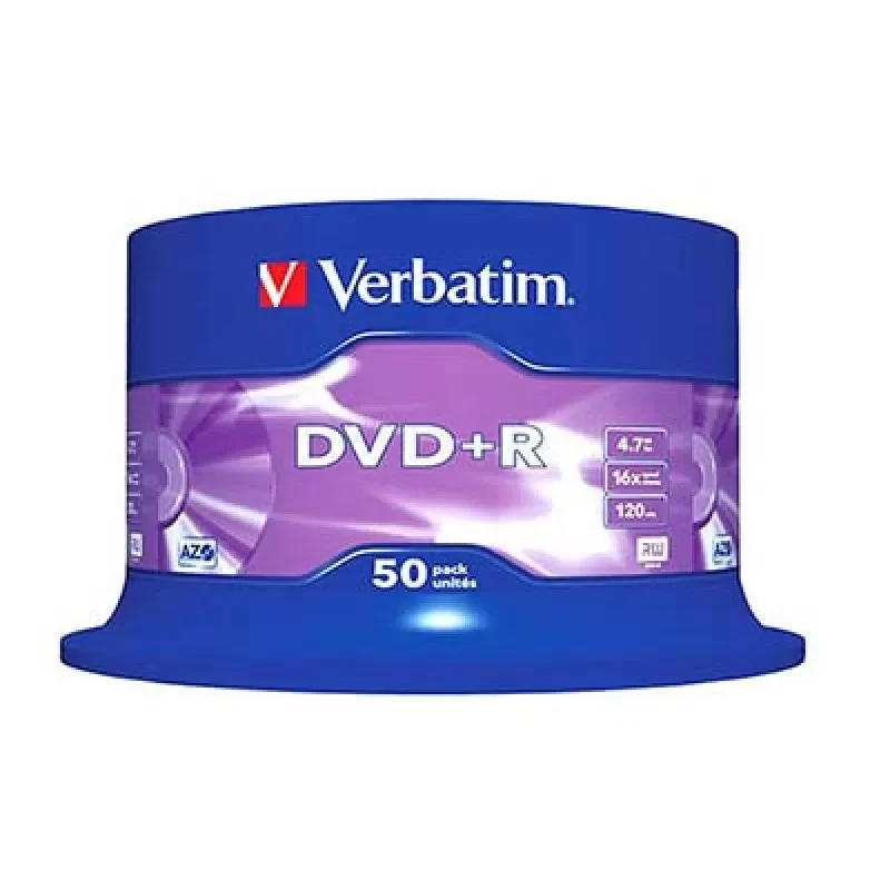 Диск Verbatim DVD+R 4.7 GB 16X Cake/50