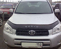 Дефлектор капота VT-52 на TOYOTA Rav-4 2006-2009 Мухобойка VT-52 на Тойота Рав-4 2006-2009