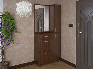 Маленька передпокій 90 см із дзеркалом і тумбою для взуття FLASHNIKA Комфорт-5