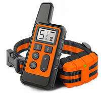 Электроошейник DT-884 Оранжевый для дрессировки собак, электронный ошейник аккумуляторный с экраном