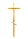 Хрест ритуальний пластиковий на труну/домовину/саркофаг з розп'яттям православний Класика №7, фото 2