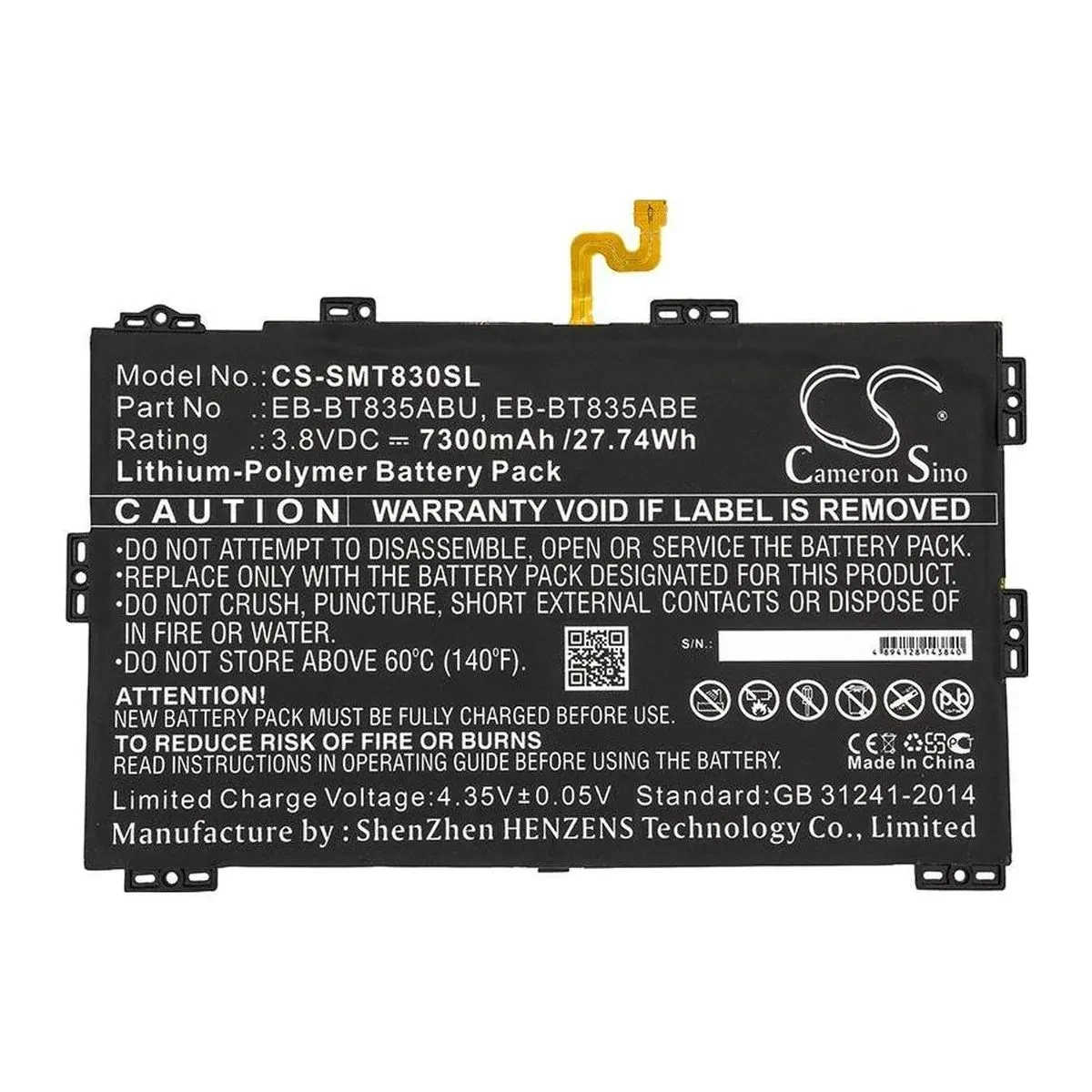 А Samsung EB-BT835ABU 7300 mAh батарея аккумулятор на планшет самсунг, фото 1