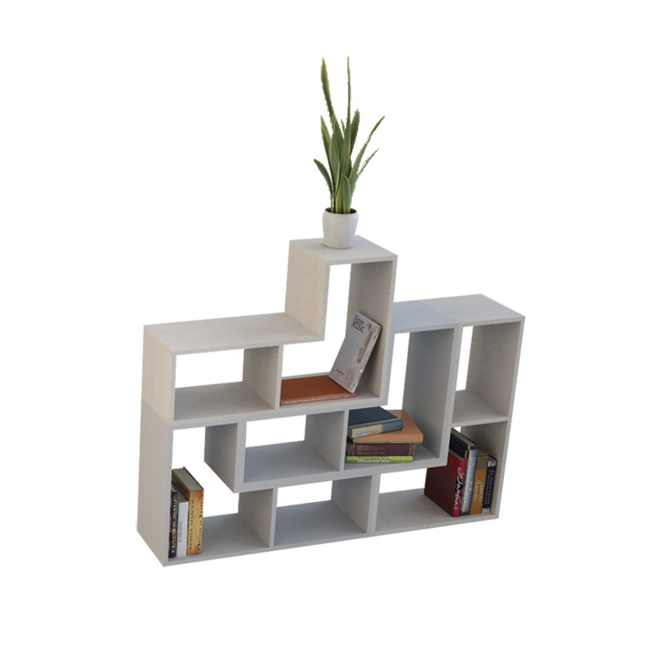 Сучасний книжковий стелаж FLASHNIKA 01-1 (1250мм x 250мм x 1000мм), фото 1