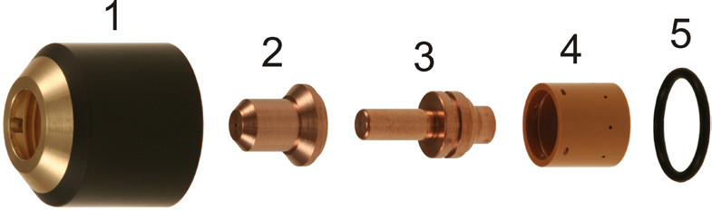 Витратні матеріали до плазмових пальників POWERMAX 350, PAC110 HYPERTHERM, фото 1