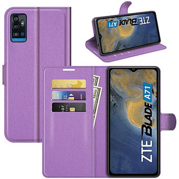 Чохол-книжка Litchie Wallet для ZTE Blade A71 Violet