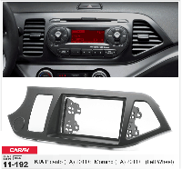 2-DIN переходная рамка KIA Picanto 2011 и выше, Morning 2011 и выше (Left Wheel), CARAV 11-192