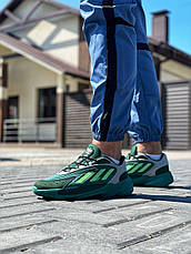 Чоловічі кросівки Adidas Ozelia Dark Green Hi Res Yellow GX3631, фото 3