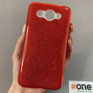 Чохол для Huawei Y3 2017 чохол з блискітками на телефон хуавей у3 2017 червоний GLT