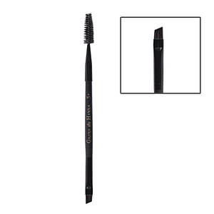 Пензель для фарбування брів GRAND Henna No5+, скошений зі щіточкою