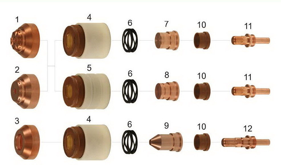 Витратні матеріали до плазмових пальників POWERMAX 1100, PAC135T/M HYPERTHERM, фото 1