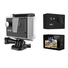 Екшн камера A7 FullHD + аквабокс + Реєстратор Повний комплект + зміцнення шолом BF, фото 4