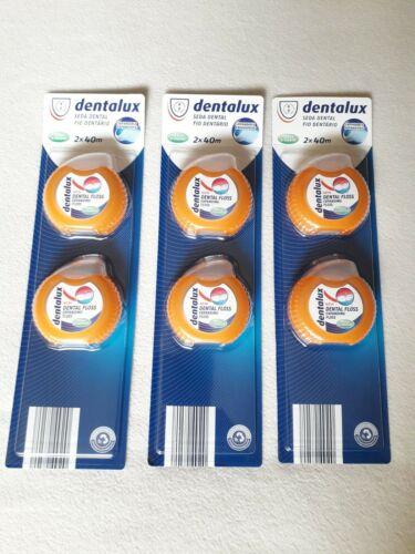 Розширювана зубна нитка м'ятна 2 x 40 м Dentalux Expanding Floss Денталюкс