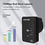 Wi-Fi WAVLINK AC750, дводіапазонний підсилювач репітер повторювач, фото 5