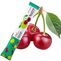 Пастила Вишня и яблоко Alexis жевательные фруктовые конфеты без сахара упаковка 25 шт 375 г