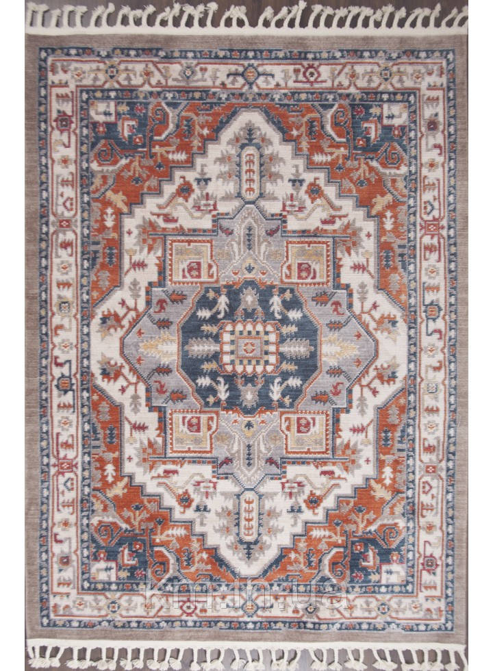 КИЛИМ В ЕТНІЧНОМУ СТИЛІ BACK TO HOME 80114 TAUP-ORANGE