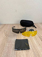 Тактические Защитные Очки со сменными линзами солнцезащитные страйкбольные Армейские военные очки антиблик AG