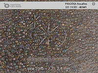 33119/41141/10 Серый прозрачный радужный чешский бисер Preciosa 1грамм
