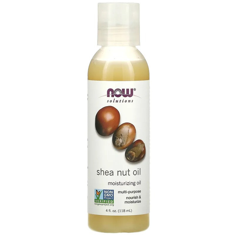 Олія каріте (Ші) NOW Foods, Solutions "Shea Nut Oil" зволожувальна (118 мл)
