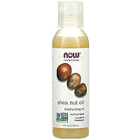 Масло карите (Ши) NOW Foods, Solutions "Shea Nut Oil" увлажняющее (118 мл)