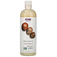 Масло карите (Ши) NOW Foods, Solutions "Shea Nut Oil" увлажняющее (473 мл)