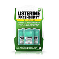 Мятные полоски Listerine PocketPaks Breath Strips FreshBurst 72 st