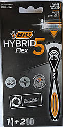 Бритва BIC Flex 5 Hybrid 2 катриджі