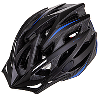 Шлем велосипедный MOON черный M-L / Защитный шлем для велосипеда / Спортивный велосипедный шлем / Велошлем