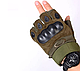 Рукавички без пальців, тактичні рукавички без пальців (пара) Oakley, розмір L, колір зелений - фото 2 - id-p1617267570