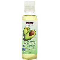 Органическое масло авокадо NOW Foods, Solutions "Organic Avocado Oil" для кожи и волос (118 мл)