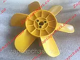 Крильчатка Ваз 2101 2102 2103 2104 2105 2106 2107 6-ти лопатева жовта, фото 5