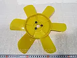 Крильчатка Ваз 2101 2102 2103 2104 2105 2106 2107 6-ти лопатева жовта, фото 6