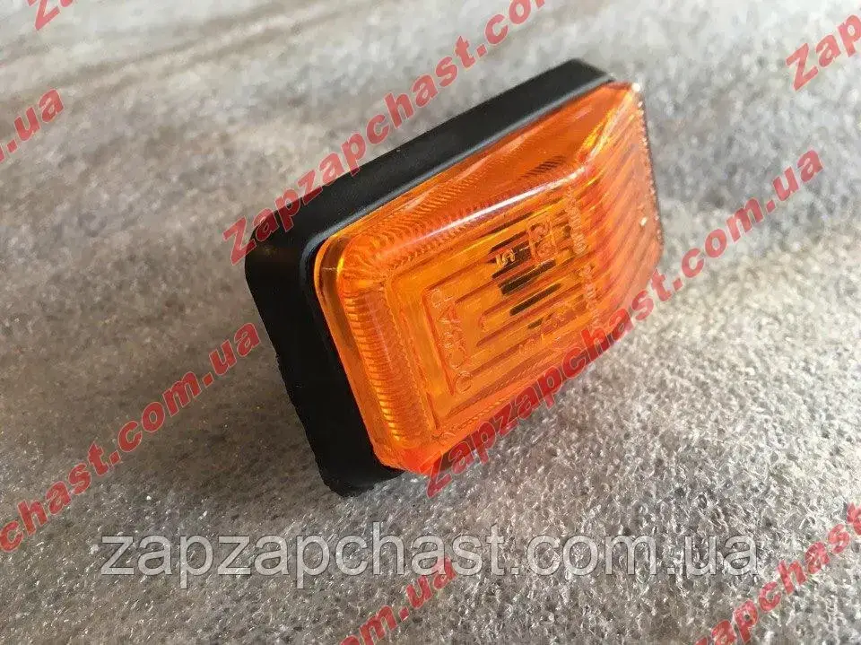 Повторювач поворотів на крило ваз 2105 2107 жовтий на кліпсі, фото 1