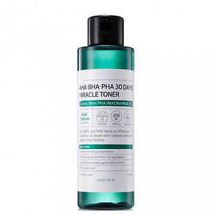 SOME BY MI AHA.BHA.PHA 30 Days Miracle Toner кислотний тонер для проблемної шкіри, 150 мл. До 05/2027
