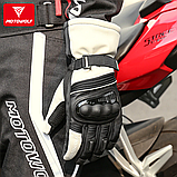 Мото рукавички Зимові із захистом кістячок кулака MOTOWOLF XL Білий MDL0318, фото 5