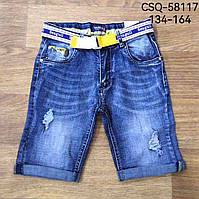 Джинсовые шорты для мальчиков ,Seagull, 134-164 рр .оптом CSQ-58117