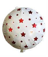 Фольгированный шар звезды красные, 45*45 см