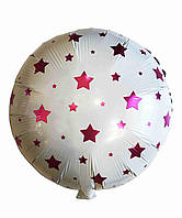 Фольгированный шар звезды малиновые, 45*45 см
