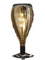 Фольгированный шар "Бокал с игристым шампанским", 100х45см