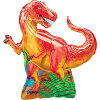 Фольгированный шар мини-фигура "Динозавр". Размер: 45*33см