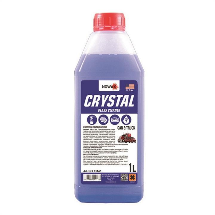 Очиститель стекла для автомобиля NOWAX CRYSTAL Glass Cleaner 1L концентрат NX01146 Пена для стекол авто - фото 1 - id-p1617296339