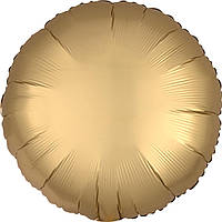 Фольгированный шар Anagram Круг 18" (46 см) сатин золотой
