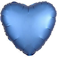 Фольгований шар Anagram Серце 18" (46 см) синє сатин