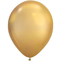 Куля повітряна Qualatex хром Золотистий Gold 7" (18см)